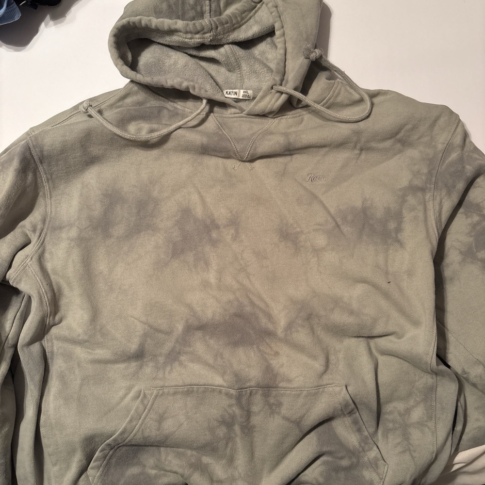 Katin Sage Green Tie-Dye Pullover Hoodie